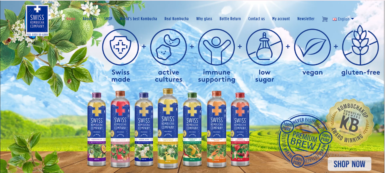 An e-commerce company delivering authentic, handcrafted kombucha made with natural ingredients.